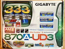 Gigabyte 870A-UD3 Rev 2.1 ++AMD Phenom II X3 720 Black Edition-Black Edition+6GB