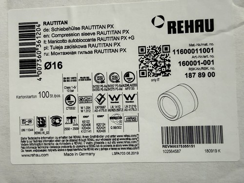 Rehau schiebehülse - 16,