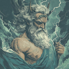 Wandtattoo Aufkleber Zeus Gott