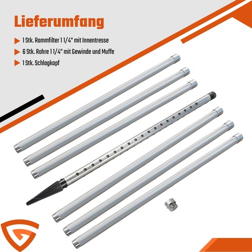 Rammbrunnen set 4 - set, 1/4"