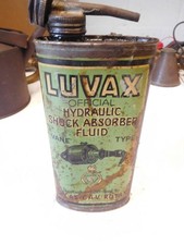 Alte Öldose Luvax  Hydraulic Öl   Antik ? für Sammler