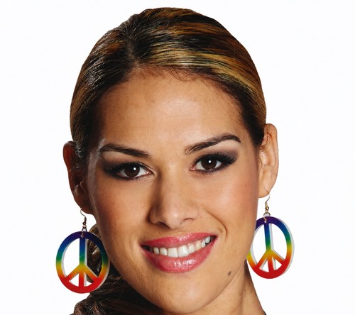 Ohrringe peace bunte - peace,