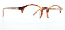 LESCA Lunetier Brille Modell REF 2 Col.036 Half Rim Panto Tortoise Fait Main FRA