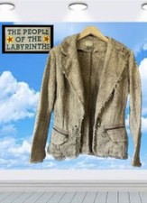 PEOPLE OF THE LABYRINTHS: Damen Artisan Tweed Blazer Jacke: UK 10-12