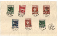 Fiume "Canaro-Inseln" Militärpost vom 21.11.1920  7 versch. Werte top gestempelt