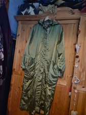 oilily langer Mantel grün Gr.40 dezent florale Stickerei