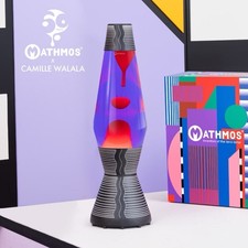 Mathmos Astro Lavalampe rar Limited Edition Camille Walala 411 / 600 Violett Rot