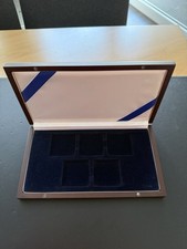 Echtholz-Münzkassette mit 5