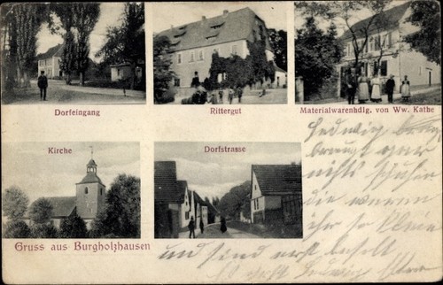 Burgholzhausen eckartsberga - ak,