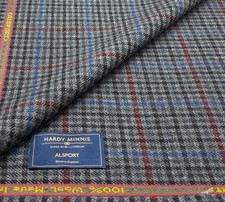 Grauer Gun Club Karo Wollstoff