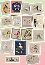 Farbiges Kreuzstichmuster als