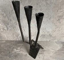 Kerzenständer ✨ Eisen Exponat - 50's Rarität ✨ Höhe 42 cm KULTOBJEKT Unikat?