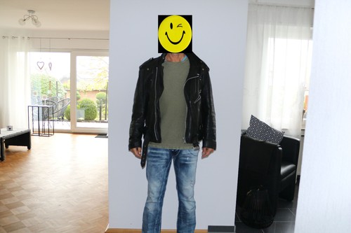 Herrenlederjacke retrostyle - herrenlederjacke.,