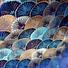 1M Satin Jacquard Brokat Stoff