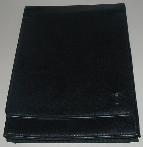 Leere leder bordmappe up - leere, vw