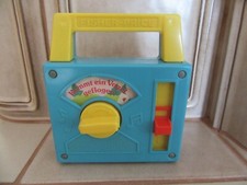 Fisher Price Radio Recorder Musik Kommt ein Vogel geflogen Sammler Vintage