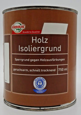Genius Pro Holz Isoliergrund Weiß 750 ml Sperrgrund Grundierung Holz E/11/4