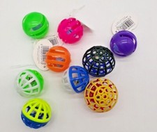 Gitterball mit Glocke Vogelball Spielball Wellensittich Vogelspielzeug 2 Stück