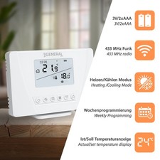 Raumthermostat Ditgital Thermostat Fußbodenheizung Heizungsregler Funk B-Ware
