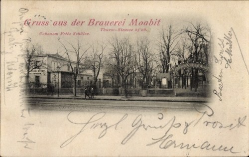 Berlin tiergarten moabit - ak,