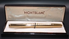 Montblanc Meisterstück 1246 Füller vergoldet Faden Guilloche Gold-Feder 18ct M