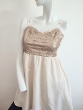 H&M Festliches Kleid mit Pailletten, Shirt Gr. 36 Damen 