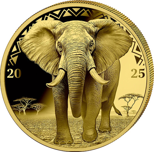 Goldmünze big five elefant - goldmünze,