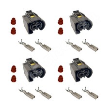 4x Stecker 2-polig für