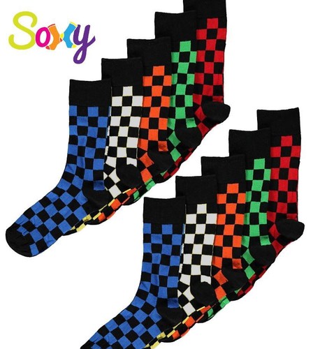 Paar designer karosocken - 10,