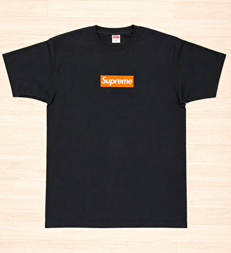 Supreme herren shirt - t-shirt, schwarz