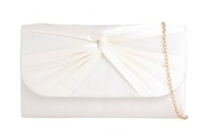 Damen Satin plissiert Abend