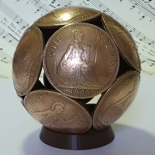 Britische one penny coinball - britische,