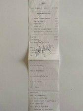 UDO JÜRGENS - Kassenbon LOBBY Signiert - 2008 (aus Hamburg!) Autogramm UNIKAT