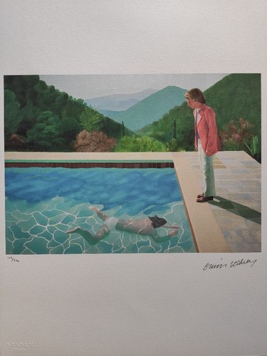 David hockney signiert - david,
