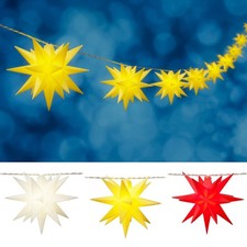 LED Stern Lichterkette Leuchtstern Weihnachtsstern Außen beleuchtet Batterie