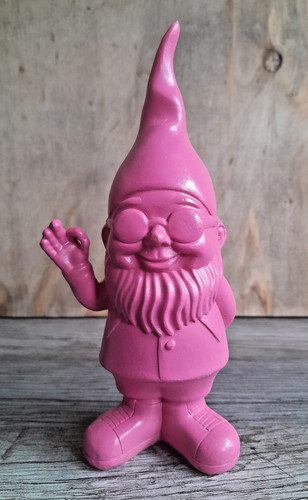 Gartenzwerg klein pink - gartenzwerg,