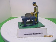 Krauss, Alte  Tischkreissäge mit Figur für Dampfmaschine RAR.