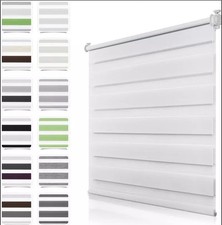 Doppelrollo Tür Fenster Klemm Duo Rollo ohne Bohren Fenster Seitenzug blickdicht