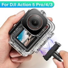 für DJI Osmo Action 5 Pro/4/3 Gehäuse Wasserdicht Tauchhülle Magnet Adapter Set