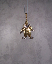 D31-56 /  filigraner Harlekin Anhänger Gelbgold / Weißgold 14K / 585