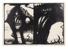 Arnulf Rainer, original Offsetlithographie, signiert und nummeriert