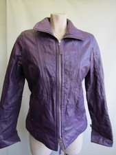 Jenifer Julia Lederjacke, Lila, Top, Gr. 38