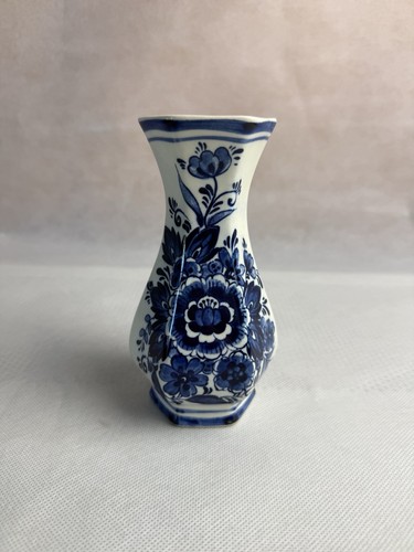 Delfts blauw vase handbemalt - vase,