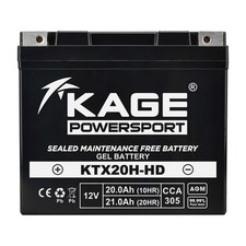 Batterie GEL Starterbatterie KAGE YTX20H-BS für Harley Sporster Low Rider XL XLH