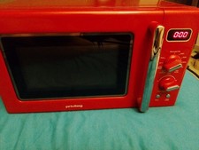 PRIVILEG 700W 20L Mikrowelle mit Grill - Rot, gebraucht