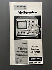 Grundig electronic Meßgeräte Oszillograph 1968 Vintage Ad Werbung Reklame