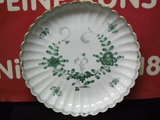 MEISSEN INDISCHE MALEREI GRÜN KUCHEN SCHALE