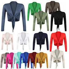 Glamexx 24 Damen Bolero Jäckchen Langarm Tops Schulterjacken Hochzeit Party