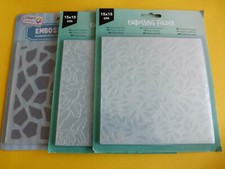 Embossing Folder Prägeschablonen 15x15cm Basteln Kartengestaltung