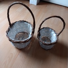 Weidenkorb 2 Stk  Beige,braun Gebraucht,top Zustand Pflanzenkorb